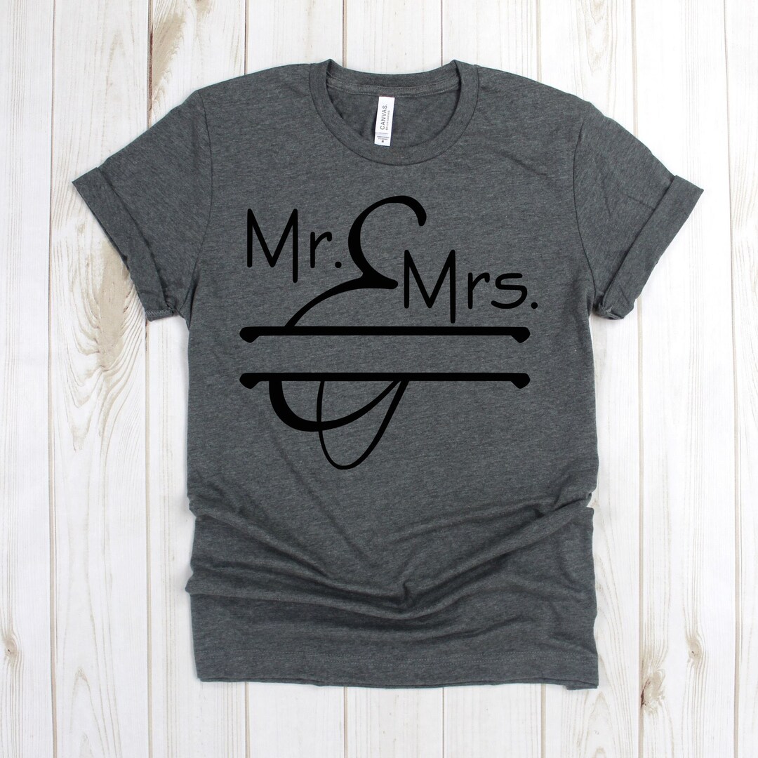 Mr and Mrs T Shirts Mrs and Mr Shirts Newlywed Shirt - Etsy