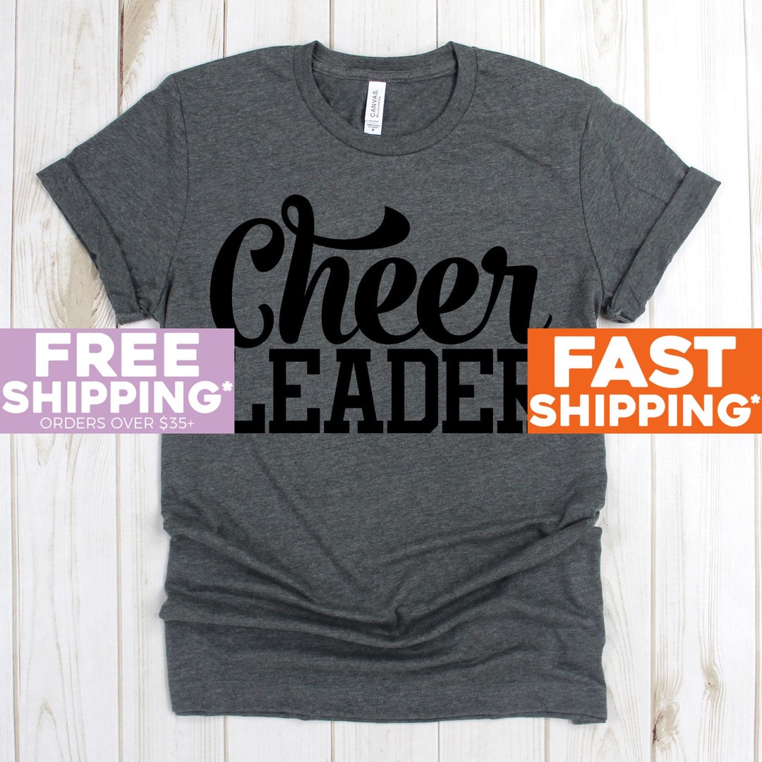 Football Shirt Cheer Leader Cursive Cheer Cheer Leader Shirt Football ...