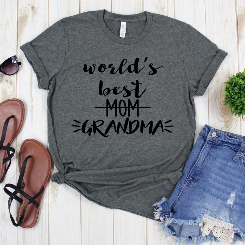 Grandmother Shirt World's Best Grandma Shirts Granny Etsy