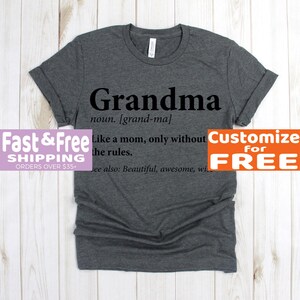 Grandmother Gift - Grandma Definition Tee Shirt - Grandma Shirt - New Grandma Gift - Gifts For Grandmothers
