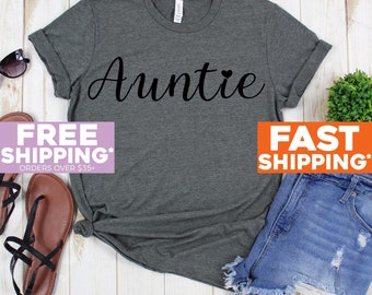 Auntie Tee Shirt - Auntie Shirts - Favorite Auntie Shirt - Aunt Tee - Aunt Shirts