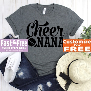 Football Shirts - Cheer Nana Football - Football Shirt - Football Tee Shirt - Football T-shirt