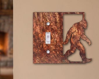 Bigfoot Light Switch Plate Cover: Acrylic Wall Decor