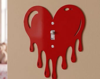Melting Heart Light Switch Plate Cover: Modern Fun Home Decorating Ideas