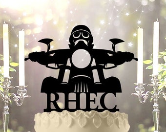 Motorcycle Biker Birthday Personalized Birthday Cake Topper