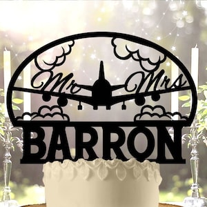 Destination Wedding Personalized Wedding Cake Topper