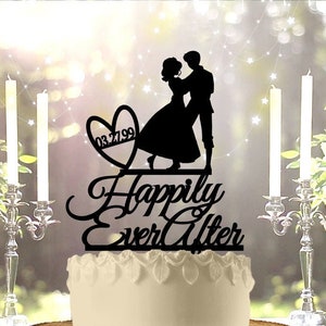 Happily Ever After Wedding Cake Topper