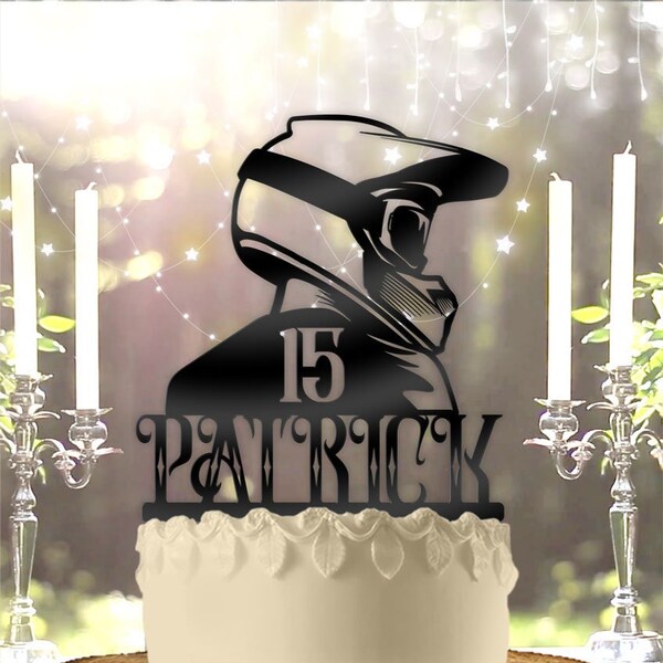 Motorcycle Cake Topper - Etsy