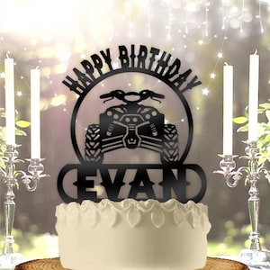 ATV with Name Personalized Birthday Cake Topper