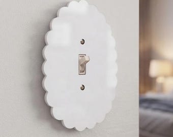 Scalloped Light Switch Plate Cover: Modern Fun Home Decorating Ideas