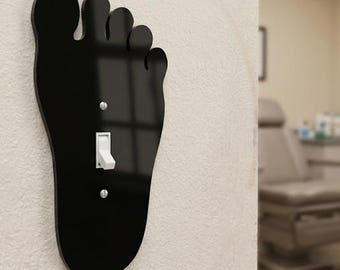 Foot Light Switch Plate Cover – Acrylic Room Decor Wall Plate
