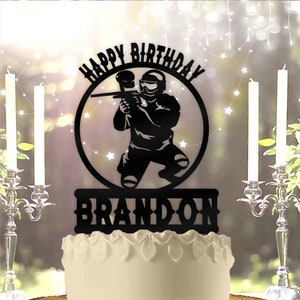 Paintball Party Personalized Birthday Cake Topper
