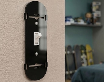 Skateboard Light Switch Plate Cover – Acrylic Room Decor Wall Plate