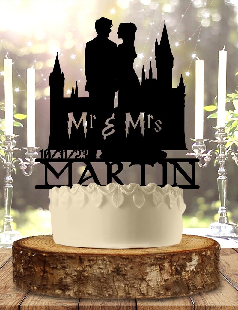 Harry Potter wedding cake topper