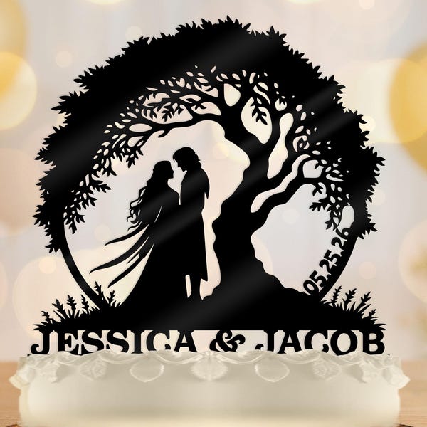 Personalized Renaissance - Medieval - Fantasy Themed - Custom Wedding Cake Topper