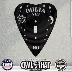 Ouija Planchette Oversized Acrylic Wall Plate - Gothic Home Decor
