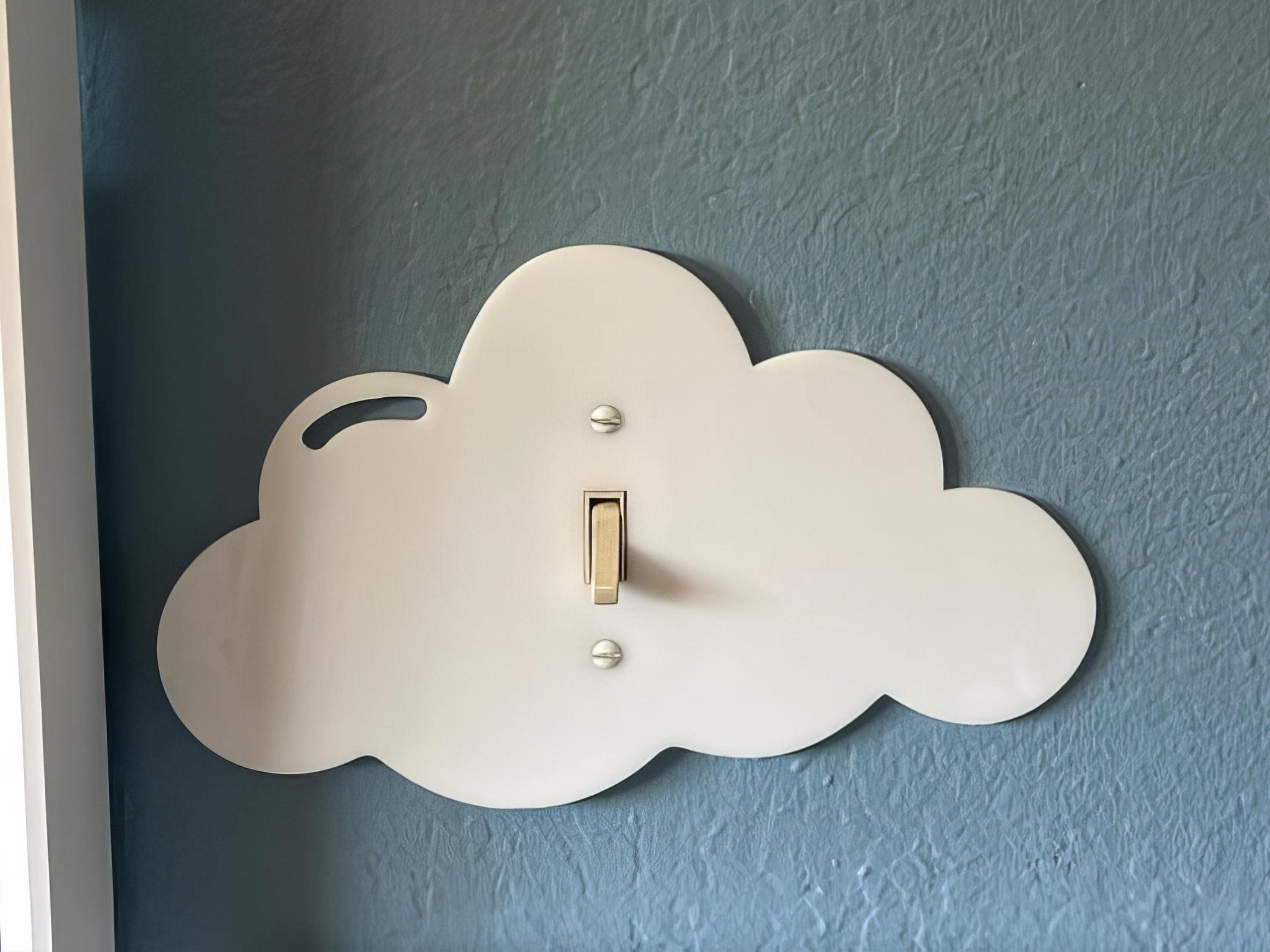 Cloud Light Switch Plate Cover: Modern Fun Nursary Home Decorating Ideas
