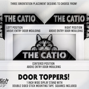 Personalisierte Cato Katze Türdekoration: Acryl-Späh-Schild