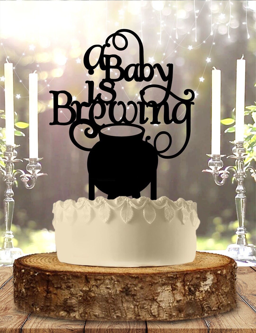9 Pcs Black Glitter Cake Toppers - Birthday, Baby Shower Decorations With Cross & Dove
