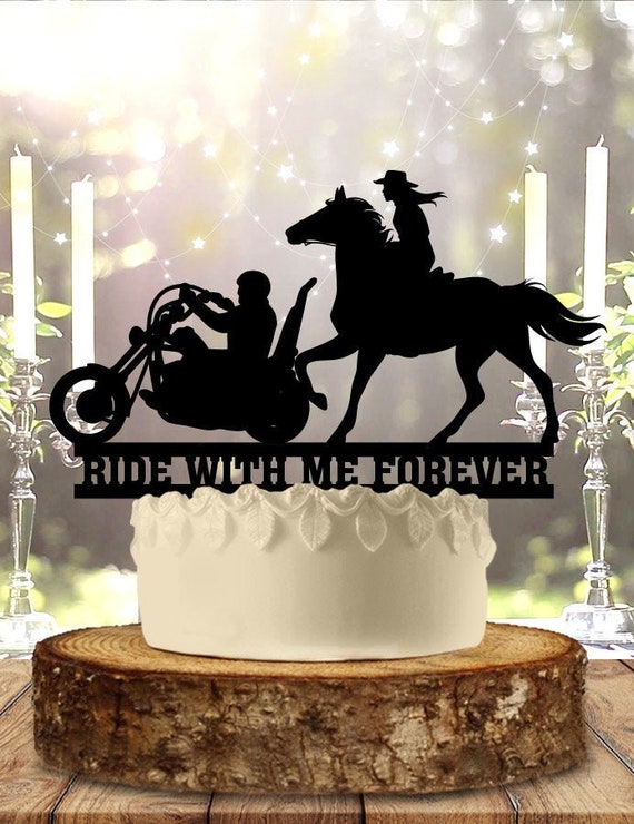 Motorcycle Horse Ride With Me Forever Wedding/anniversary Etsy