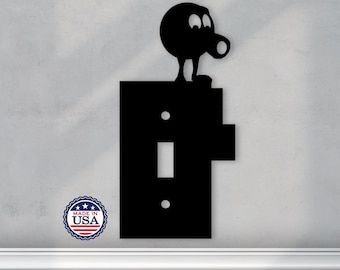 Vintage lichtschakelaar lichtschakelaar plaatafdekking: jaren 80-decor