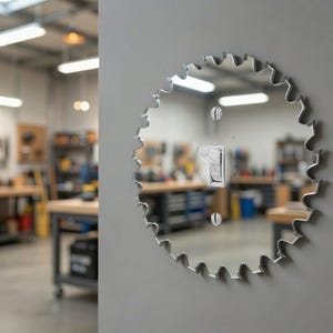 Sun or Saw Blade Light Switch Plate Cover - Trendy - Modern Unique Decor