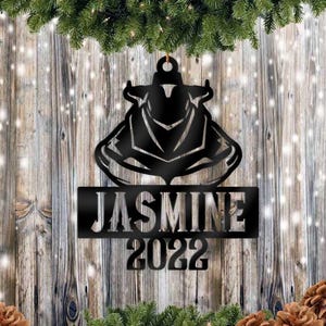 Personalized Jetski Christmas Ornament - Acrylic Ski-Doo Wave Runner Name Tag imagen 1
