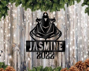 Personalized Jetski Christmas Ornament - Acrylic Ski-Doo Wave Runner Name Tag