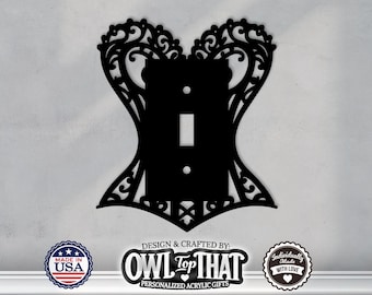 Plaatafdekking lichtschakelaar korset: decoratieve acrylwandplaat