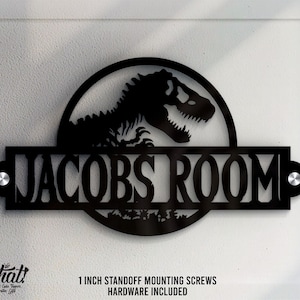 Dinosaur Room Sign: Personalized Acrylic Kids Decor