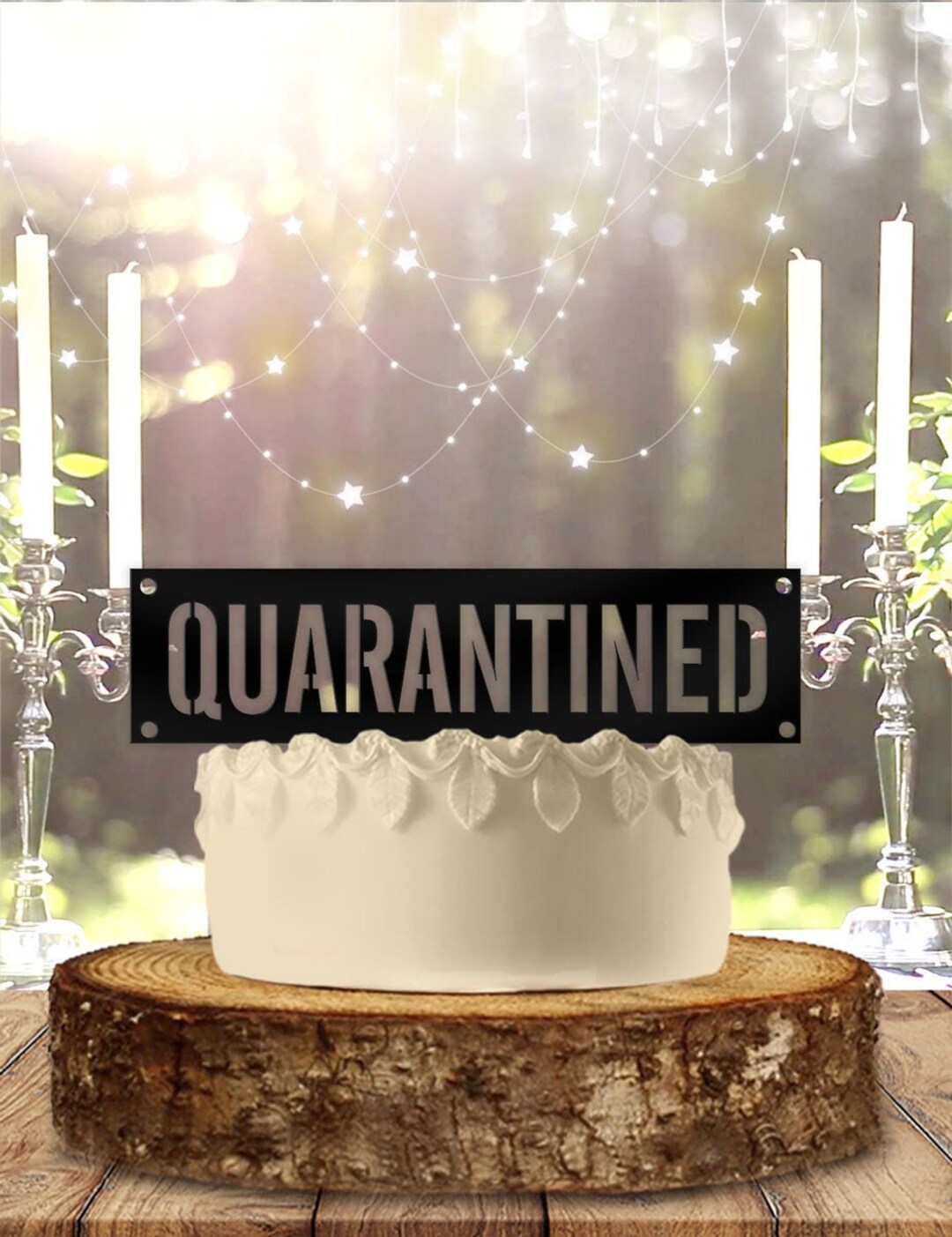 Quarantined Birthday Cake Topper - Etsy