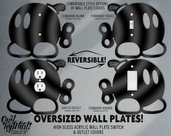 Retro Gamer Bob-omb Acrylic Light Switch Outlet Wall Plate Cover