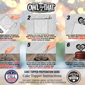 instructions for how to make a cake topper