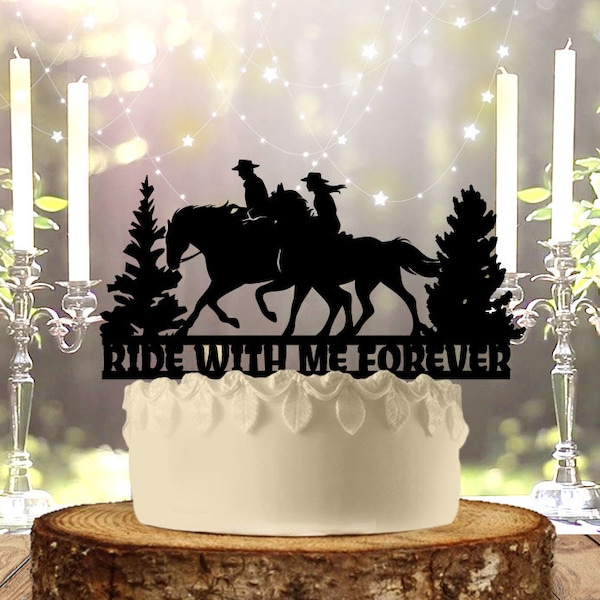 Riding Together Forever Cake Topper Etsy