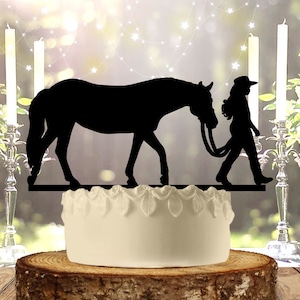 Horse and Girl Cake Topper