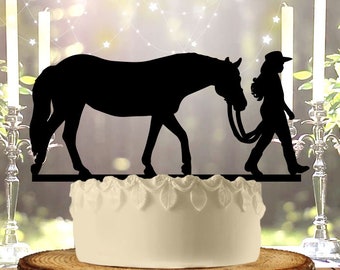 Horse and Girl Cake Topper