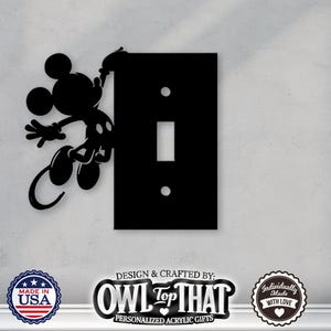 Mickey Mouse Light Switch Cover: Acrylic Wall Plate