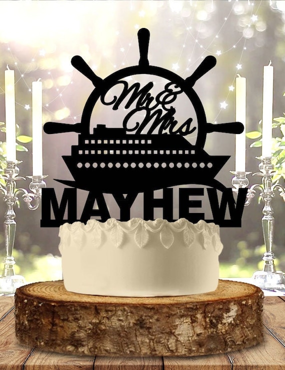 Destination Wedding Cruise Ship Personalized Wedding Cake Etsy