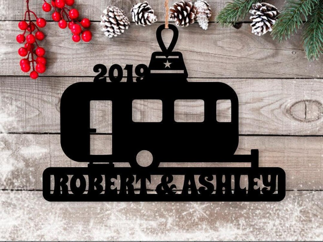 Personalized Rv Tags RV Motor Home Camper Travel Name Tag Ornament - Personalized Name ...
