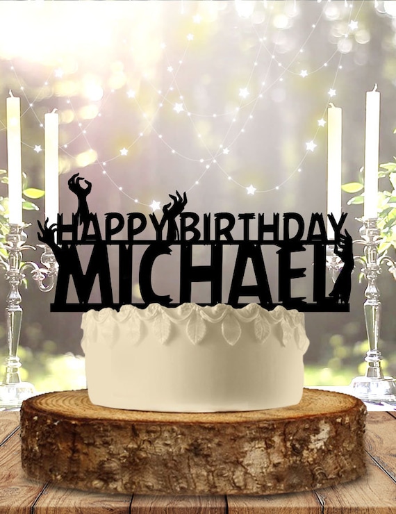 Custom Cake Topper Birthday Party Personalized Cake Topper Inspired by Zoombie Cake topper
