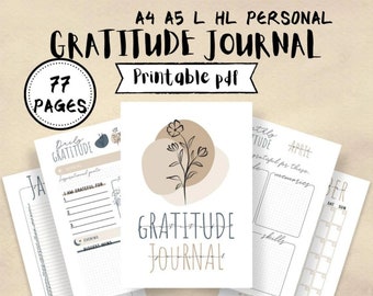 Gratitude Journal Printable
