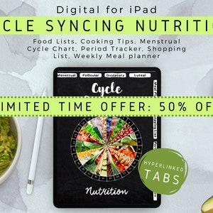 Cycle Syncing Nutrition Guide | Digital for iPad |  | Cycle Sync Food List