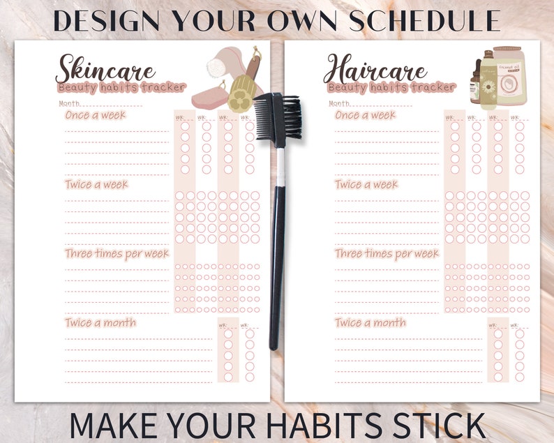 Beauty Planner Printable | Etsy