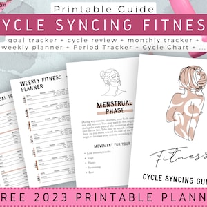 Cycle Syncing Fitness Printable Guide