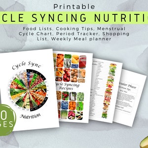 Cycle Syncing voedingsgids en receptenmap | Cyclus Sync-voedsellijst |