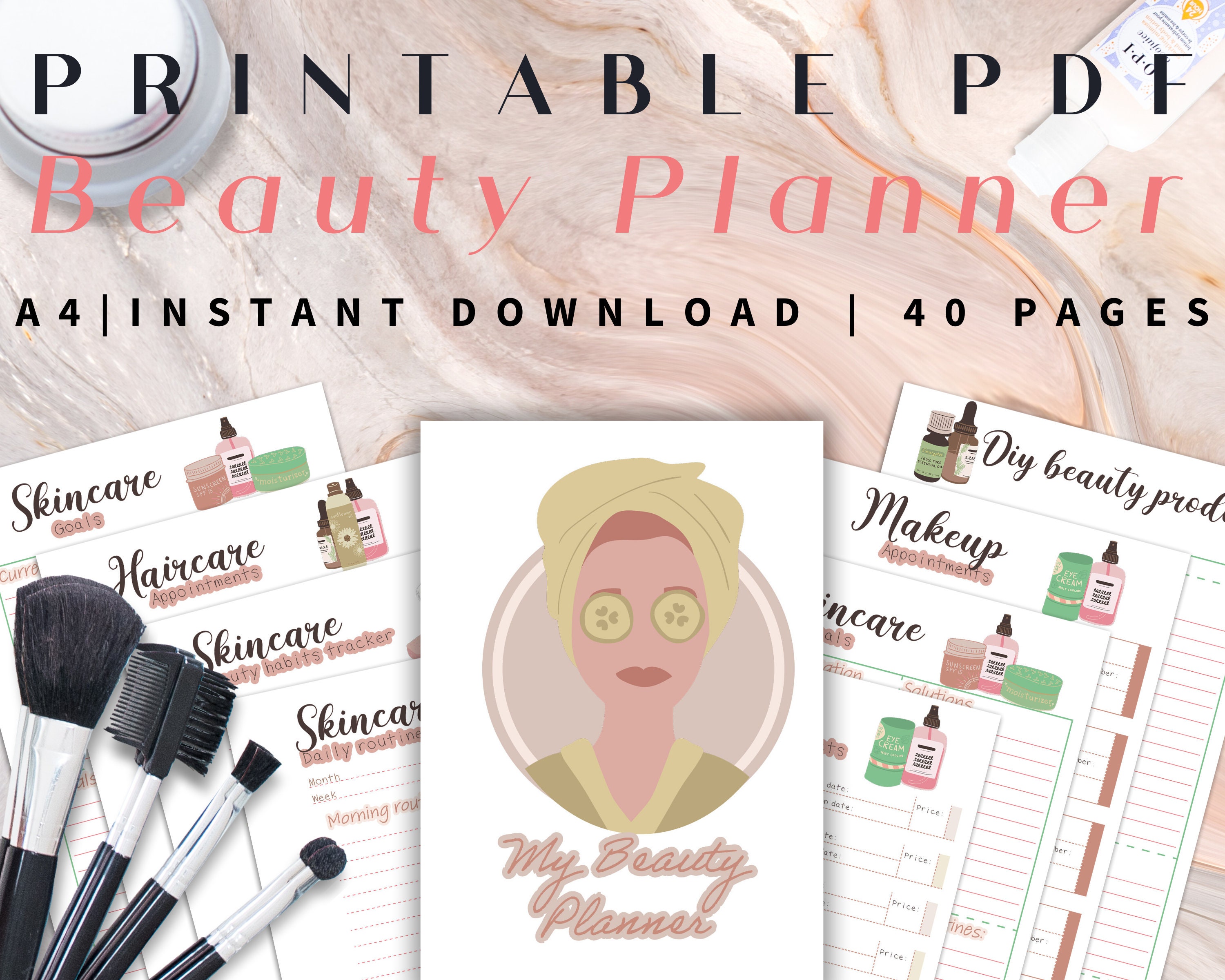 Beauty Planner Printable - Etsy