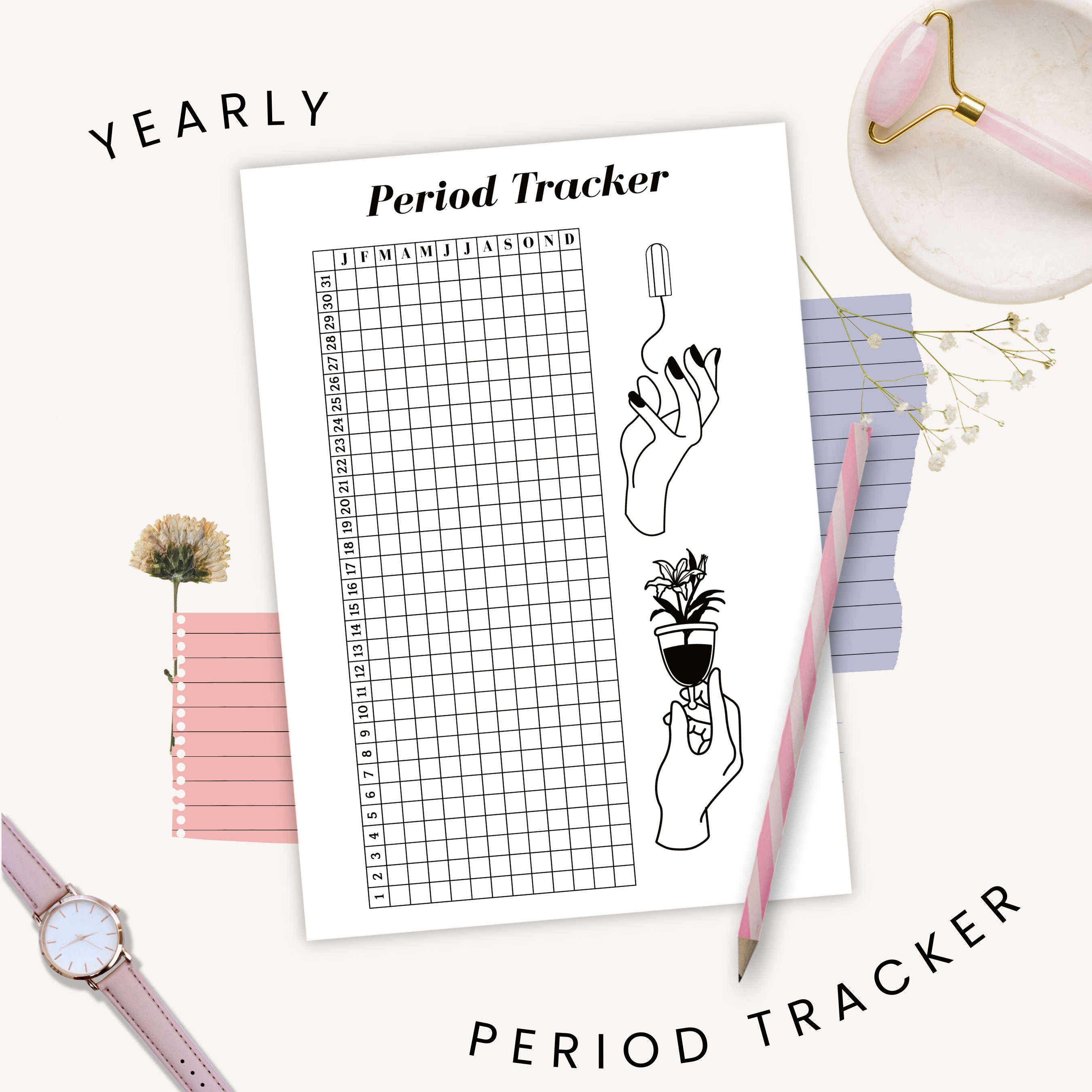 Women's Cycle Syncing Guide Period Tracker Cycle Etsy Canada