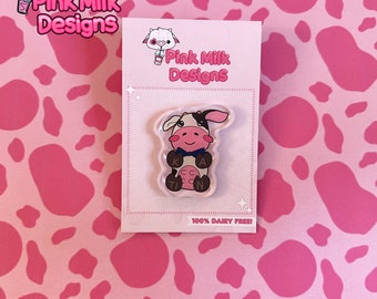 Cupid’s Last Wish - Katin cow acrylic pin. Great gift for BL drama fans. LGBTQ+.