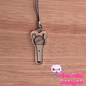 My School President - Chinzhilla Lightstick acrylic phone charm. Great gift for BL drama fans. LGBTQ+.