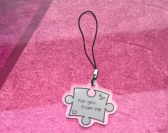 Love by Chance Jigsaw Piece Acrylic Phone Great Gift for